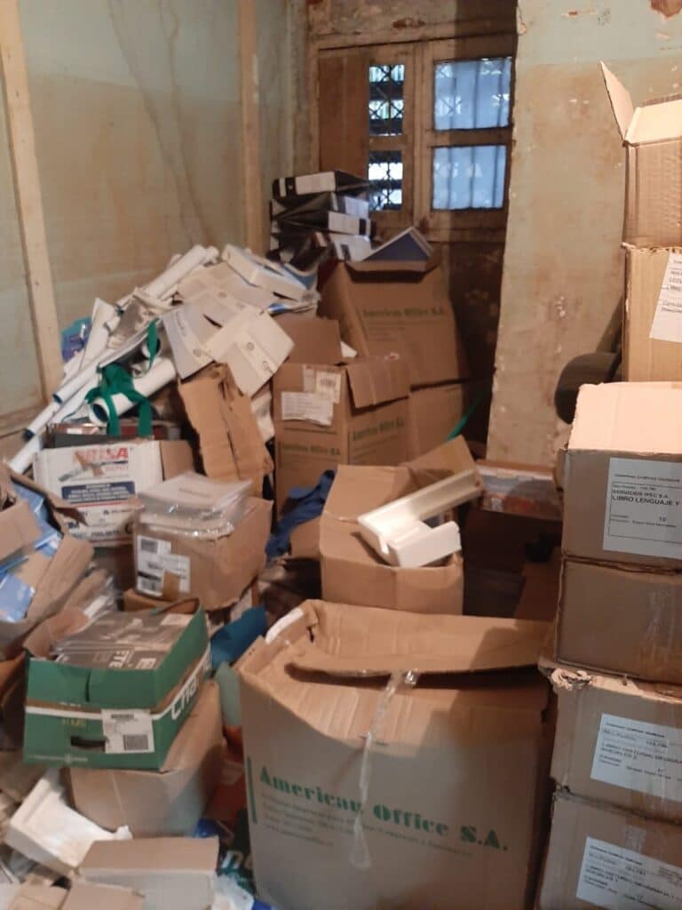 Recolección de escombros